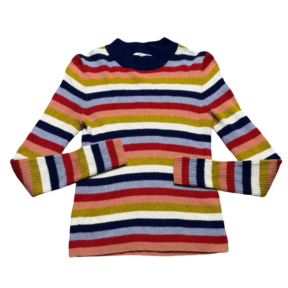 🌈 Madewell Rainbow Stripe Merino‎ Alpaca Blend Sweater Size Small 🌈